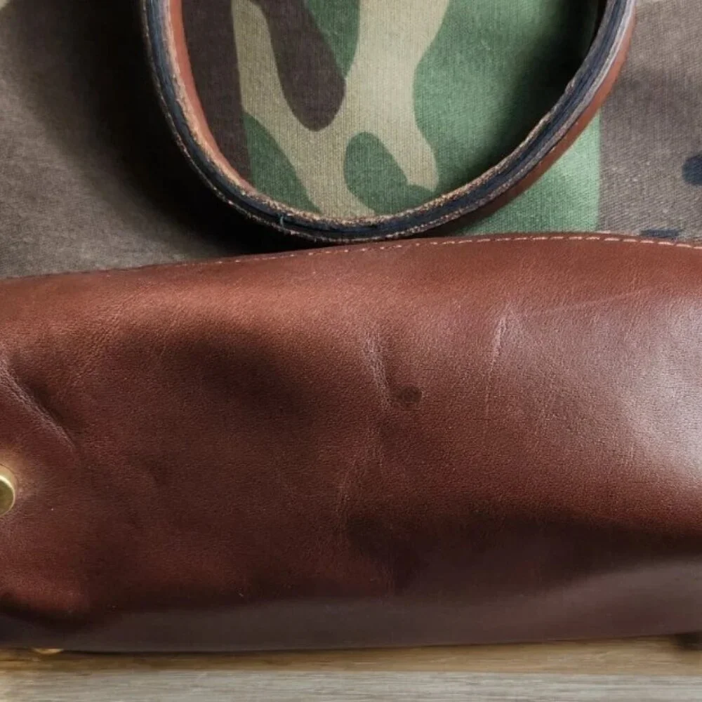 R. Riveter American Made Otto Camo Canvas Crossbody Handbag With Mini Coin Purse - Picture 10 of 16